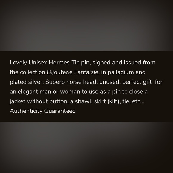 Hermès Horse Head Stick Pin - Picture 4 of 4